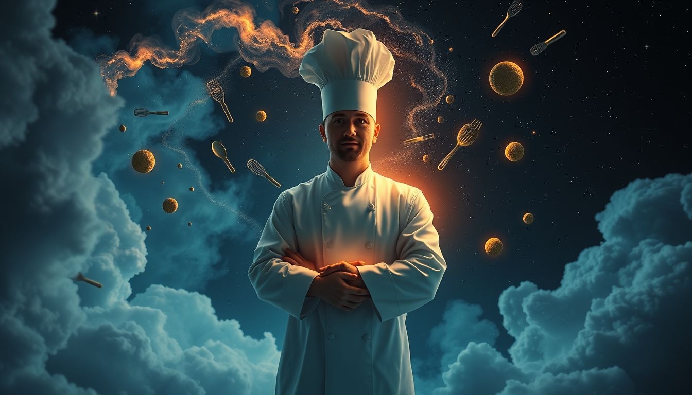 Rêver d’un chef célèbre symbolise ambition et créativité culinaire.