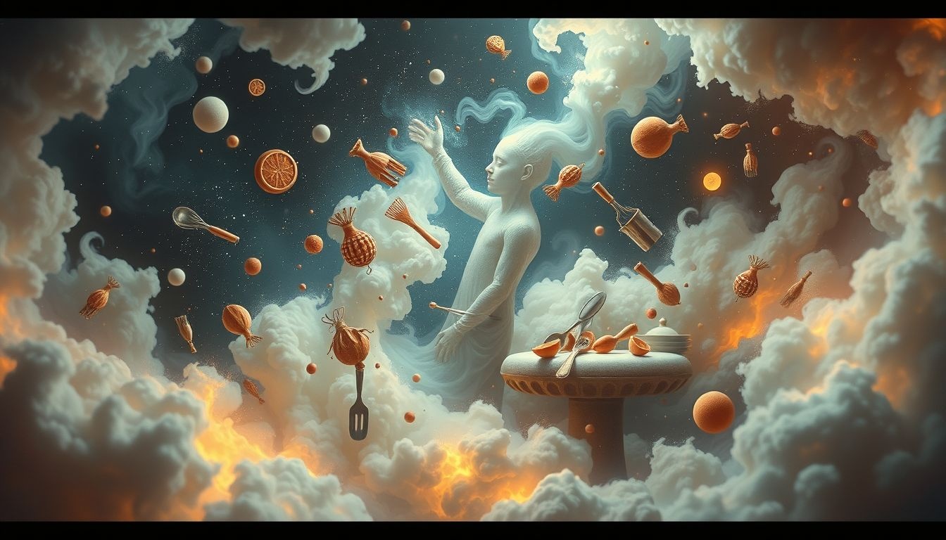 Rêver d’un chef en cuisine désordonnée symbolise le chaos intérieur.