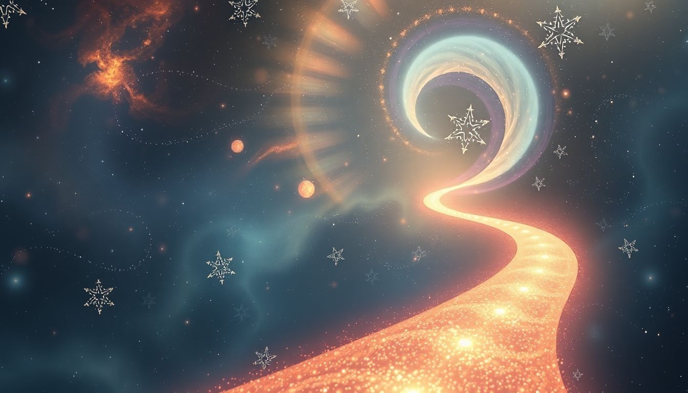 Rêver d'un chemin brillant symbolise un avenir prometteur et réussi.