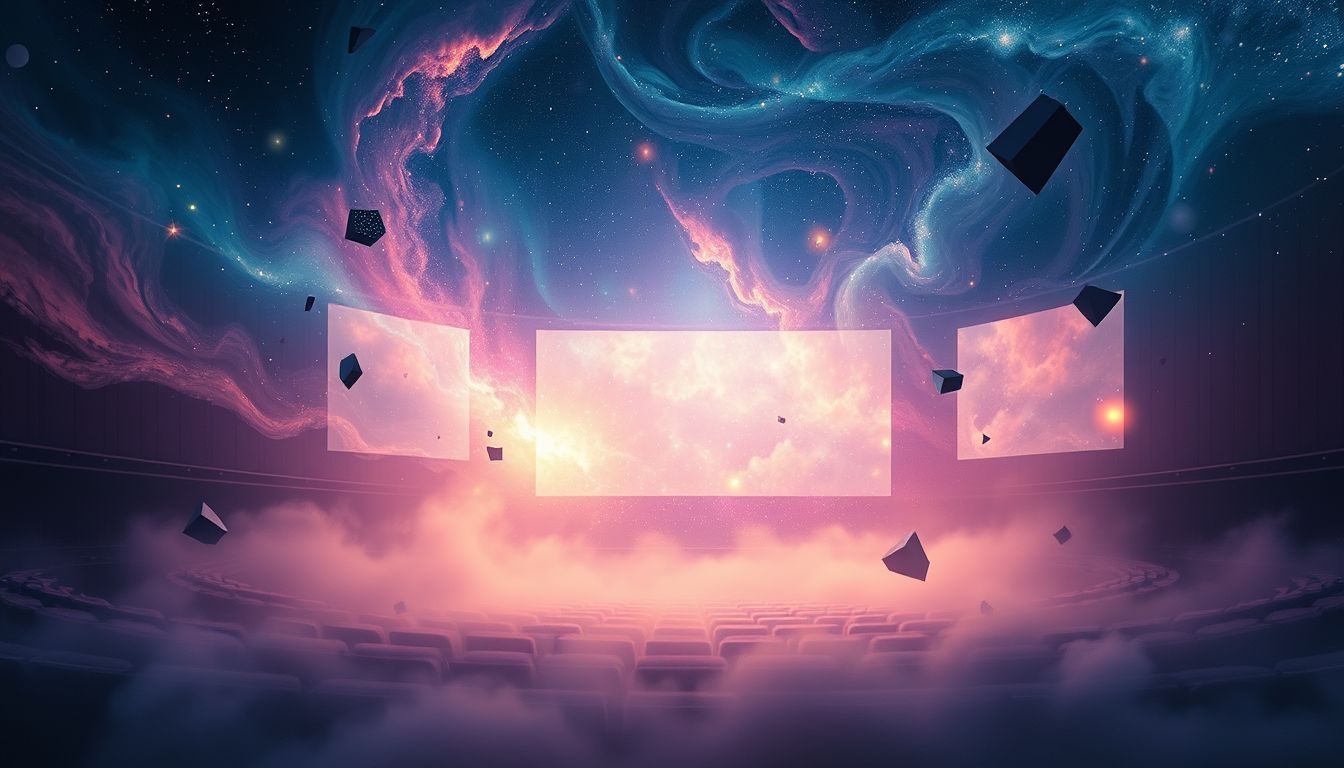 Rêver d’un cinéma sans écran symbolise une absence de clarté intérieure.