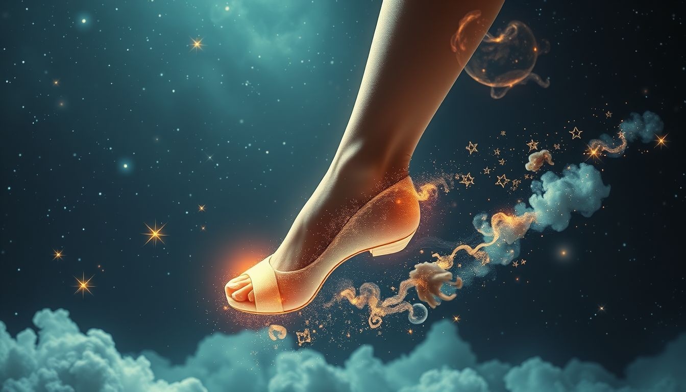 Rêver d’un coup de pied en chaussure révèle un conflit intérieur.