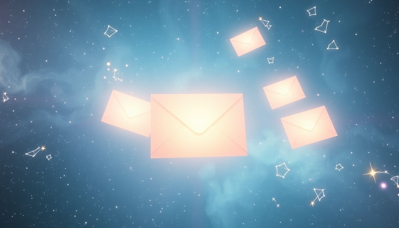 Rêver d’un courrier aérien sans adresse symbolise un message perdu.