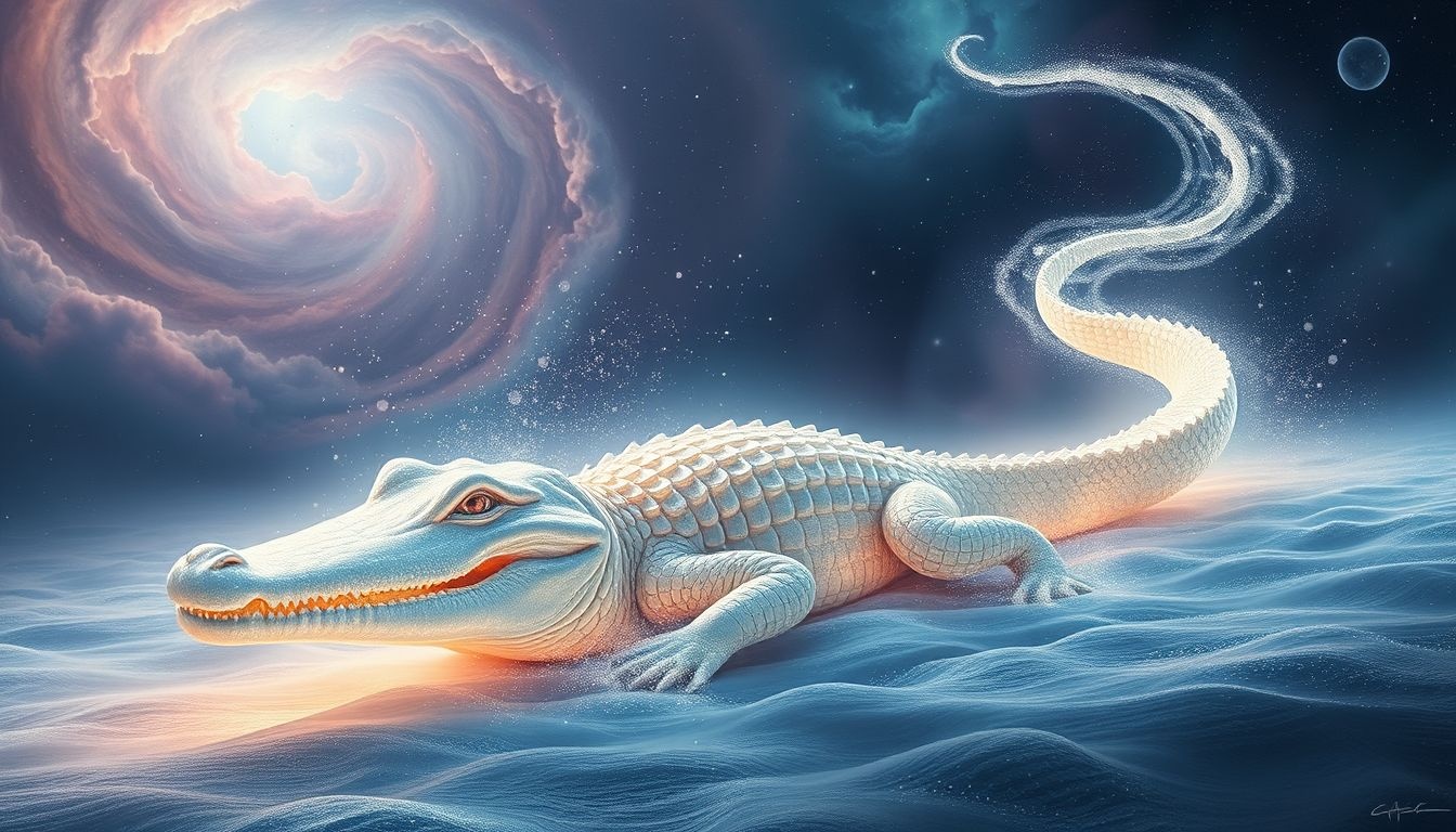 Rêver d’un crocodile qui mue symbolise transformation profonde et renouveau.