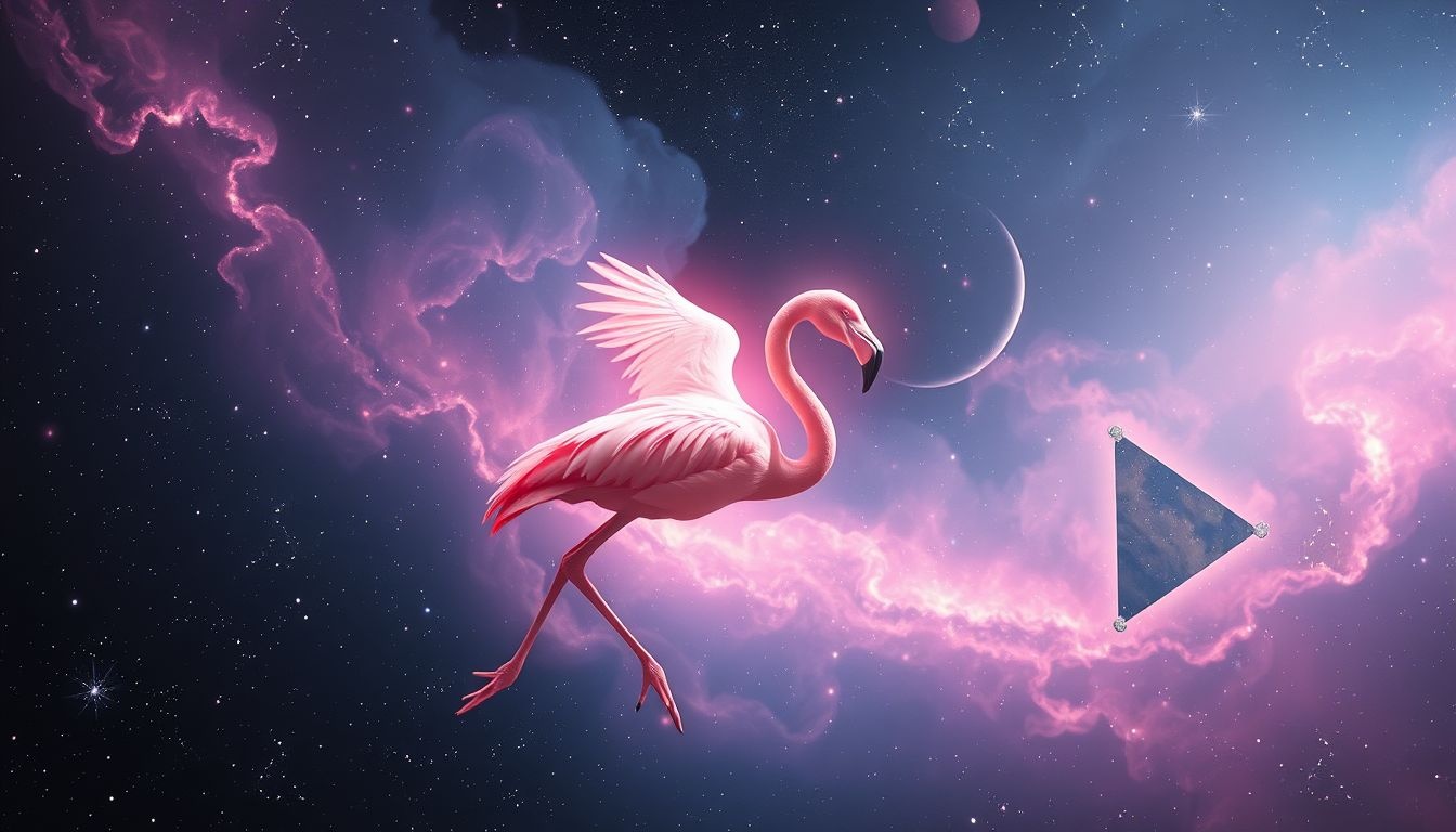 Rêver d'un flamant rose unique symbolise l'affirmation de soi.