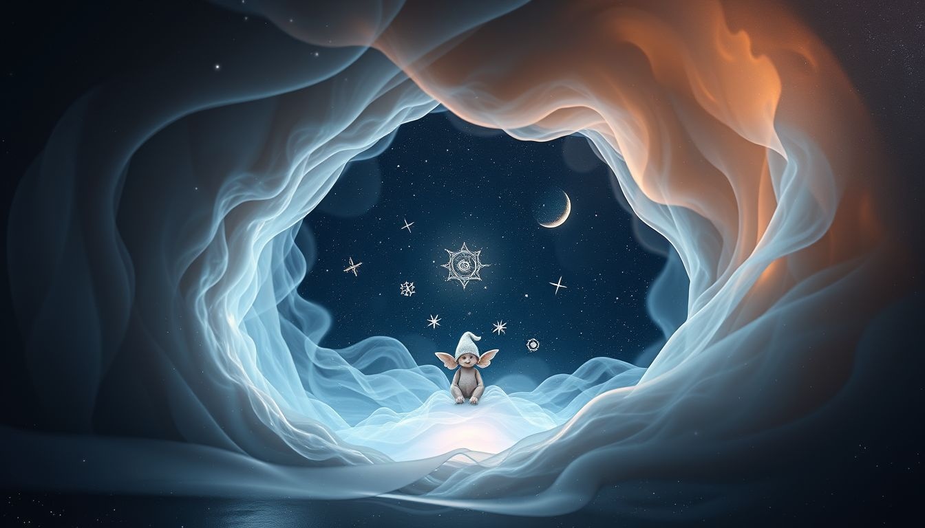 Rêver d’un gnome en grotte révèle secrets enfouis et introspection profonde.