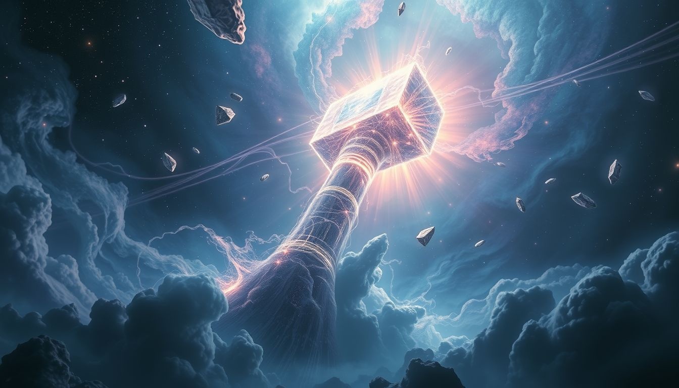 Rêver d’un marteau-piqueur géant symbolise une force intérieure démesurée.