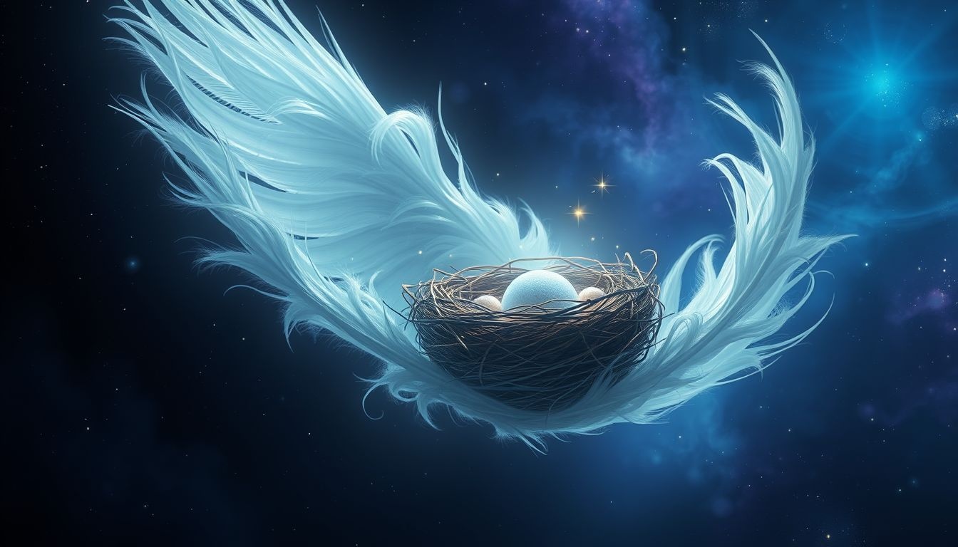 Rêver d’un nid plumeux symbolise souvent la sécurité maternelle.