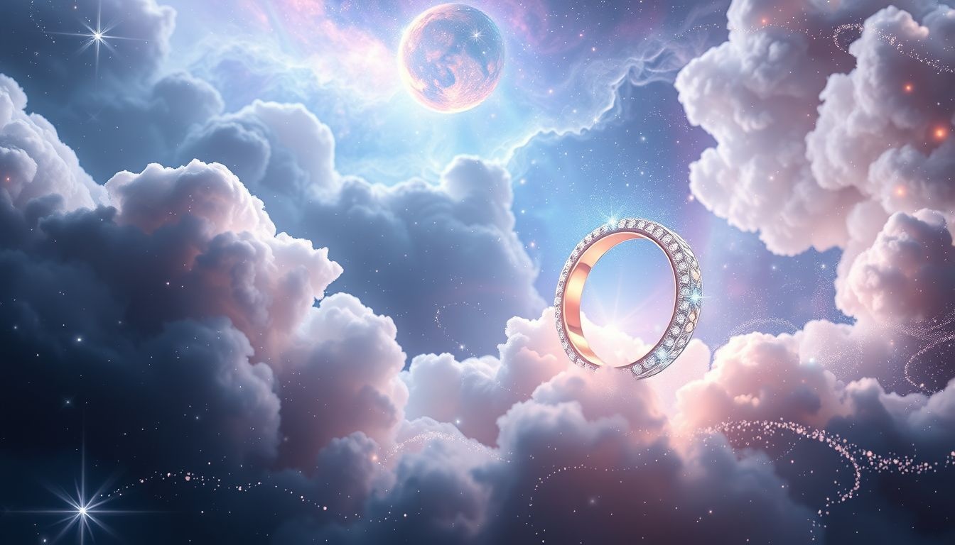 Rêver d’alliance diamant symbolise un amour précieux et éternel.