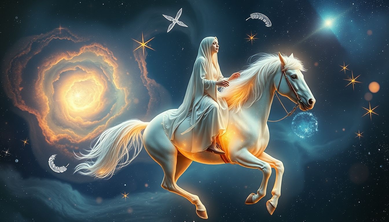 Rêver d'une cavalière inconnue symbolise souvent un nouveau défi personnel.