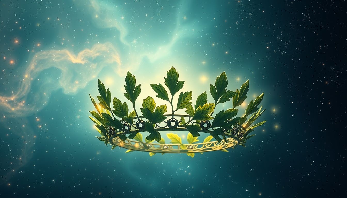 Rêver d’une couronne de chêne symbolise honneur et succès durables.