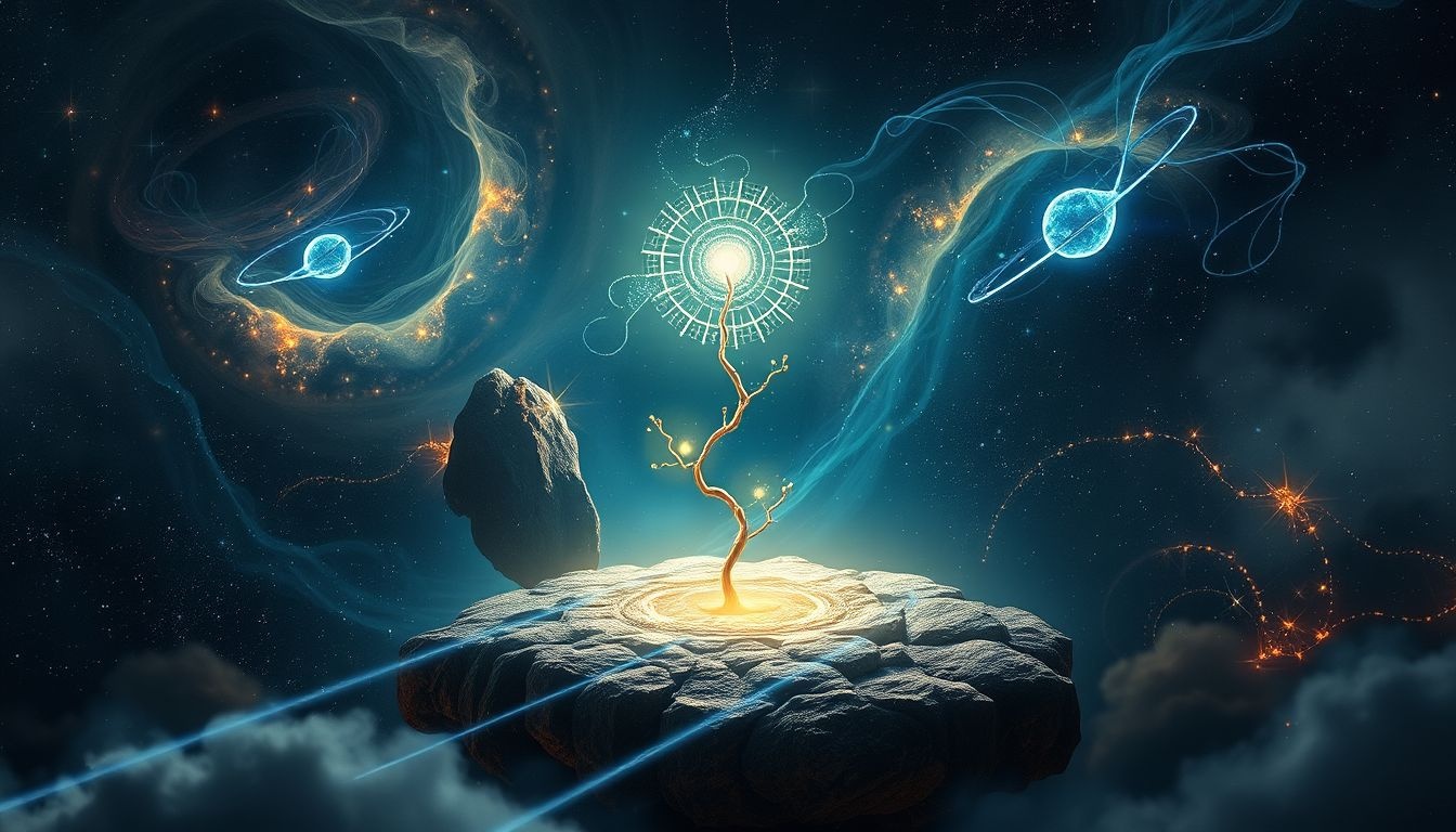 La dynamo symbolise l'énergie intérieure et l'ancrage terrestre.