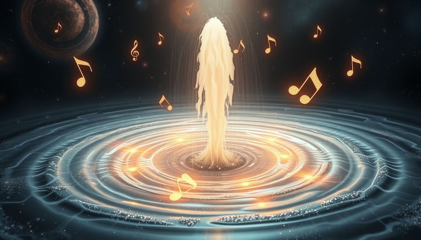 Rêver d’une fontaine chantante symbolise la joie et l’harmonie.