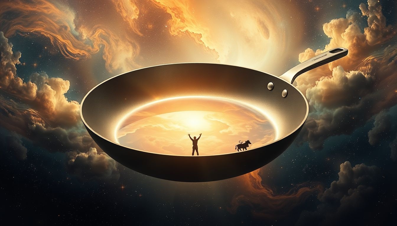 Rêver d'une poêle géante symbolise des ambitions hors de portée.