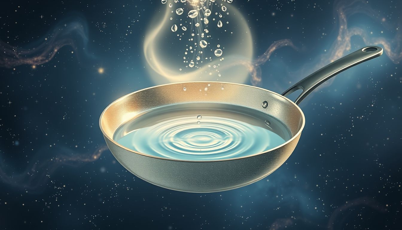 Rêver d'une poêle à frire pleine d'eau révèle un besoin de purification intérieure.