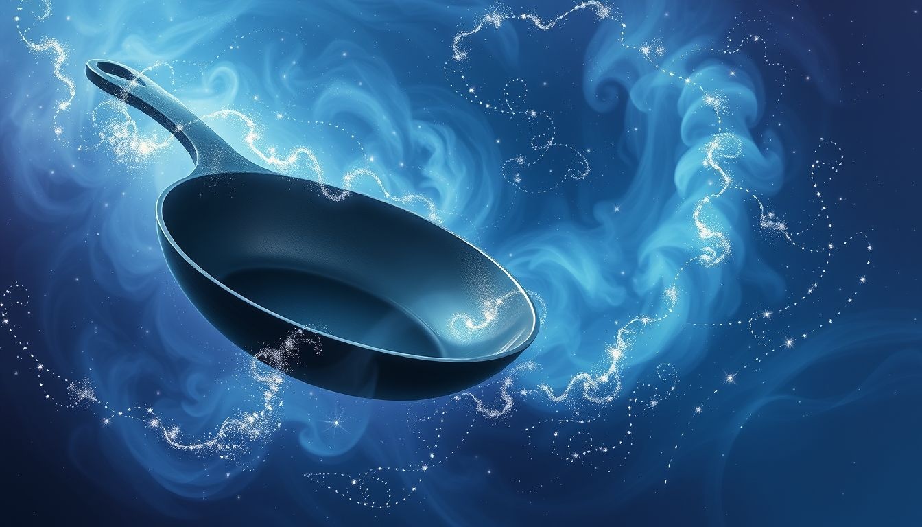 Rêver d'une poêle sale révèle culpabilité et besoin de purification.