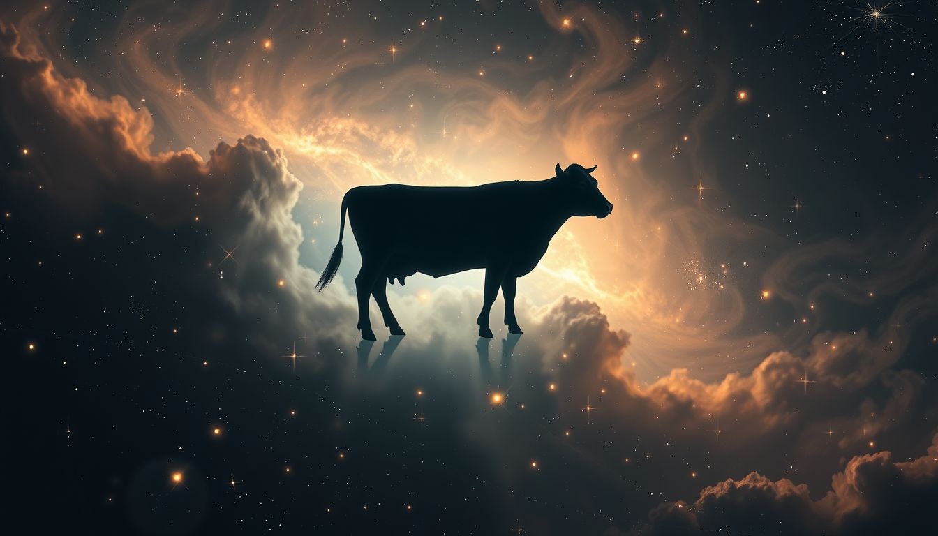 Rêver d’une vache noire révèle souvent une intuition profonde cachée.