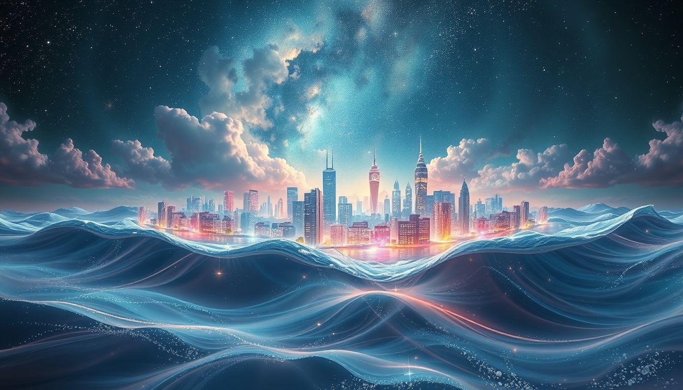 Rêver d'une ville inondée symbolise un bouleversement émotionnel profond.