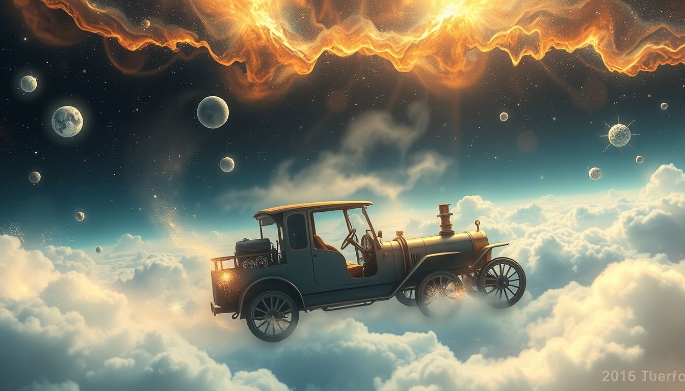 Rêver d'une voiture à vapeur symbolise un voyage intérieur unique.