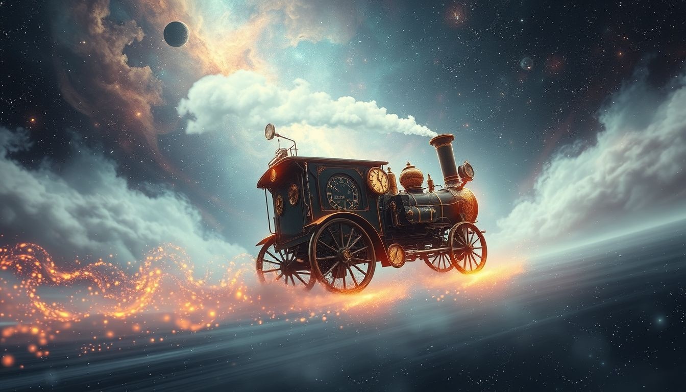 Rêver d’une voiture à vapeur symbolise un progrès rapide et ancien.