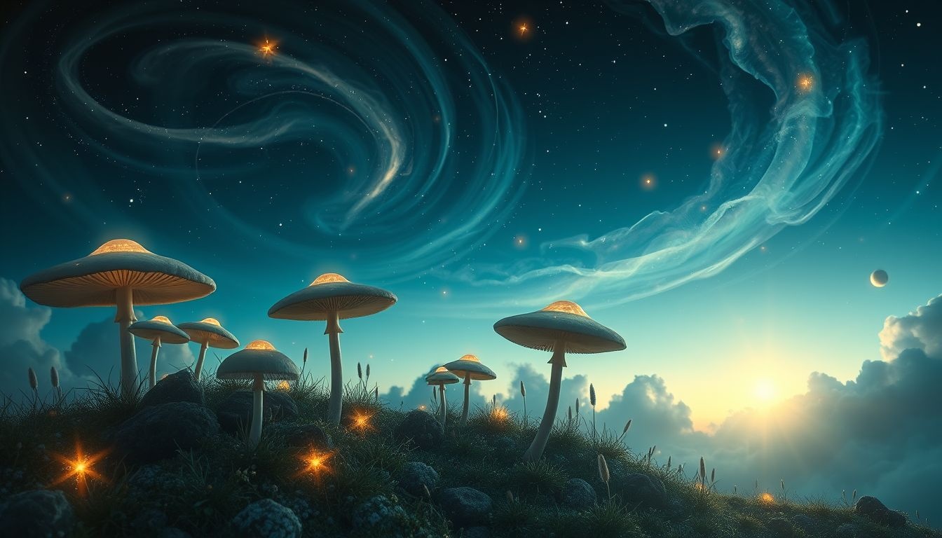 Rêver de champignons liés à la mort symbolise fin et renaissance.