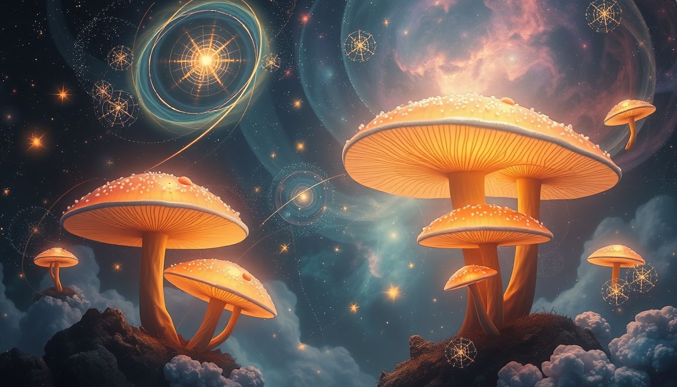 Rêver de champignons multicolores symbolise une créativité débordante et inspirante.