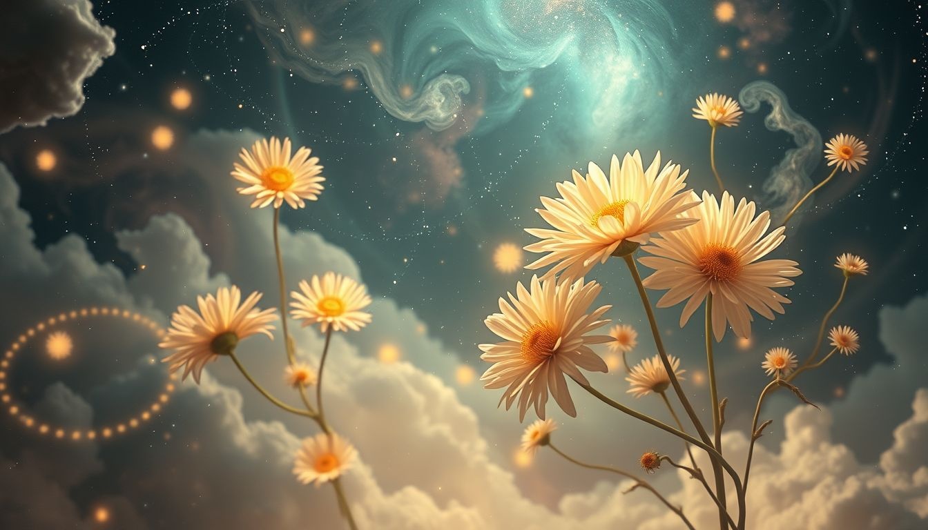 Rêver de chrysanthèmes révèle souvent un mélange complexe d'émotions.