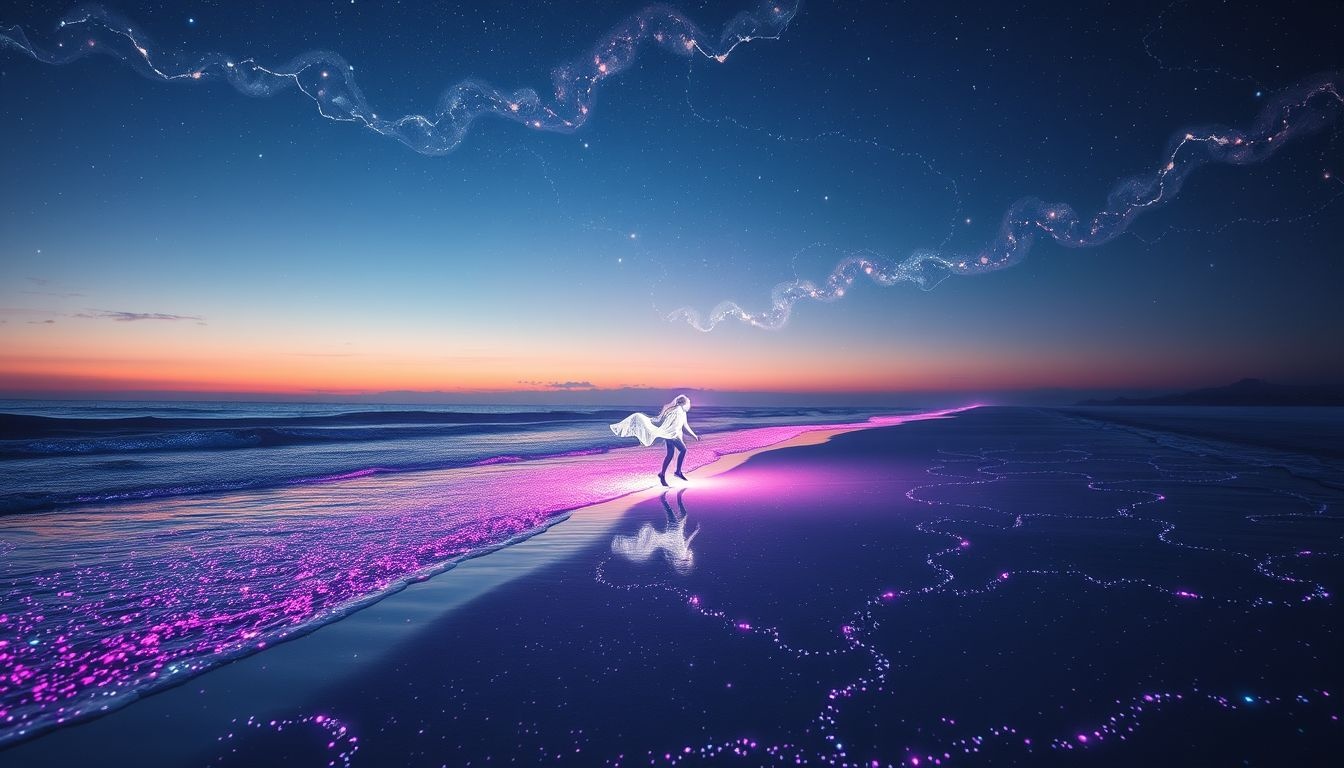 Rêver de courir sur la plage symbolise souvent un besoin d'évasion.