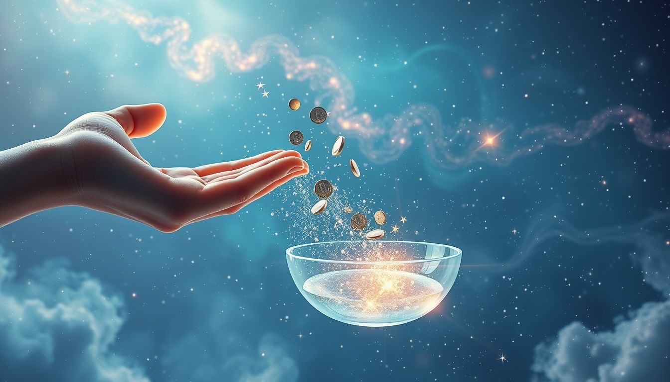 Rêver de donner de l'argent signale générosité et soutien intérieur.