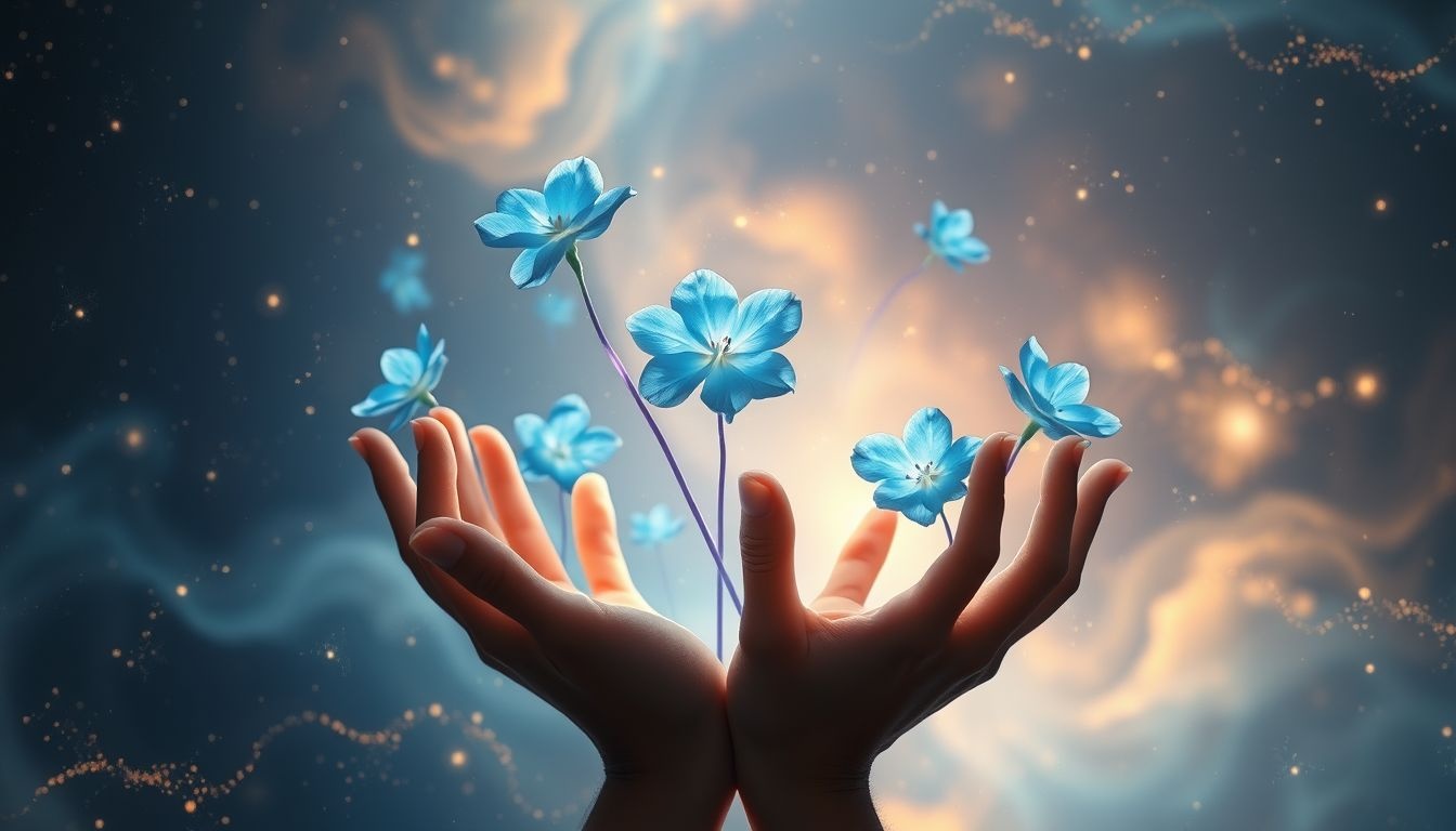 Rêver de donner des bleuets symbolise amour pur et compassion sincère.