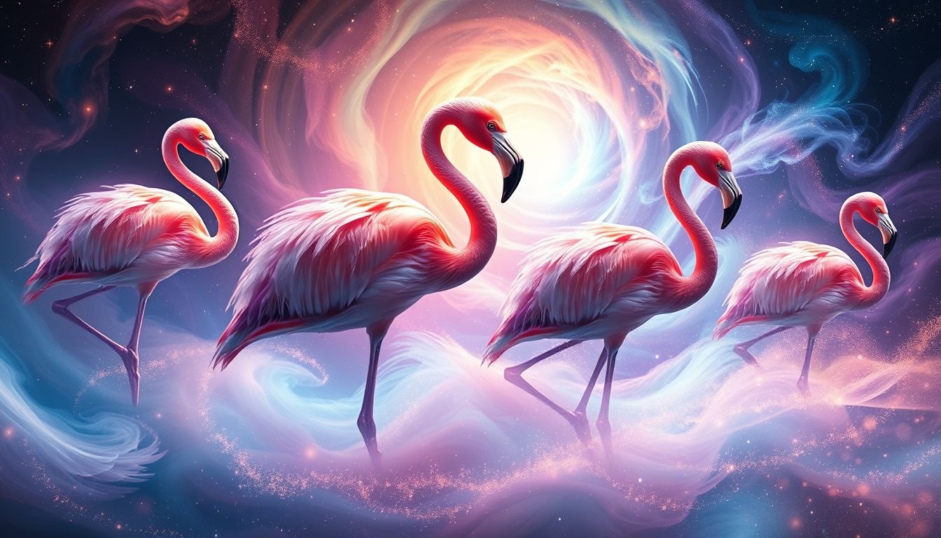 Rêver de flamants changeants symbolise adaptation et métamorphose intérieure.