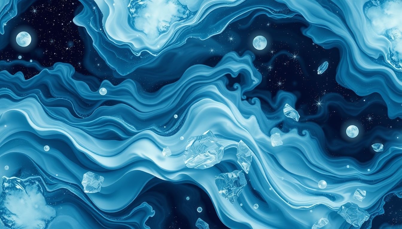 Rêver de mer de glace reflète émotions selon ses couleurs changeantes.