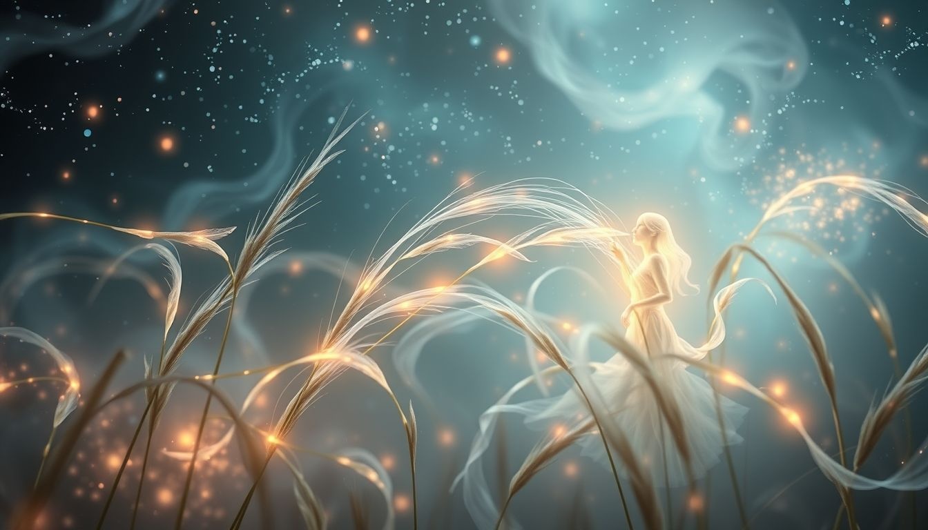 Rêver d’herbe de peuplier symbolise la guérison et la sérénité.