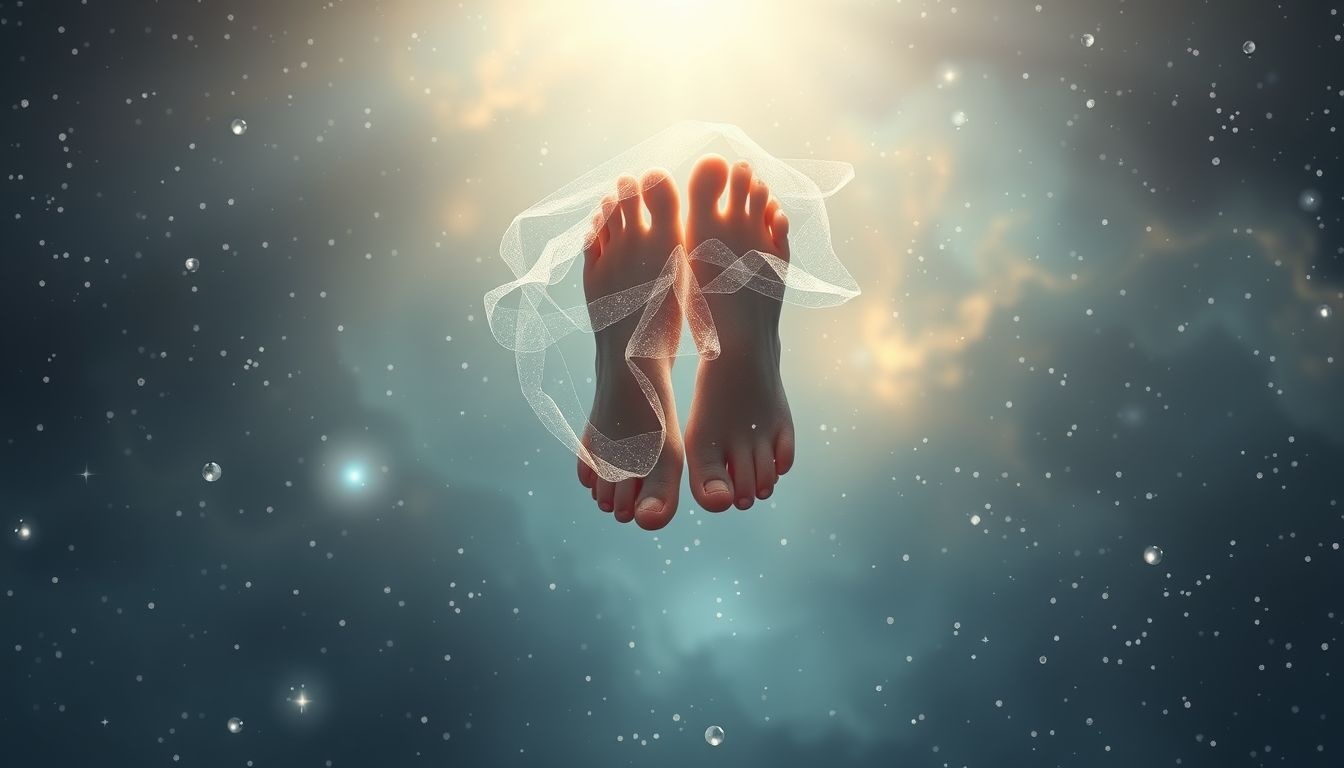 Rêver de marcher pieds nus exprime une quête d'authenticité profonde.