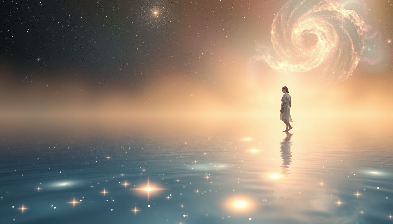 Marcher sur l'eau en rêve symbolise souvent une foi profonde.