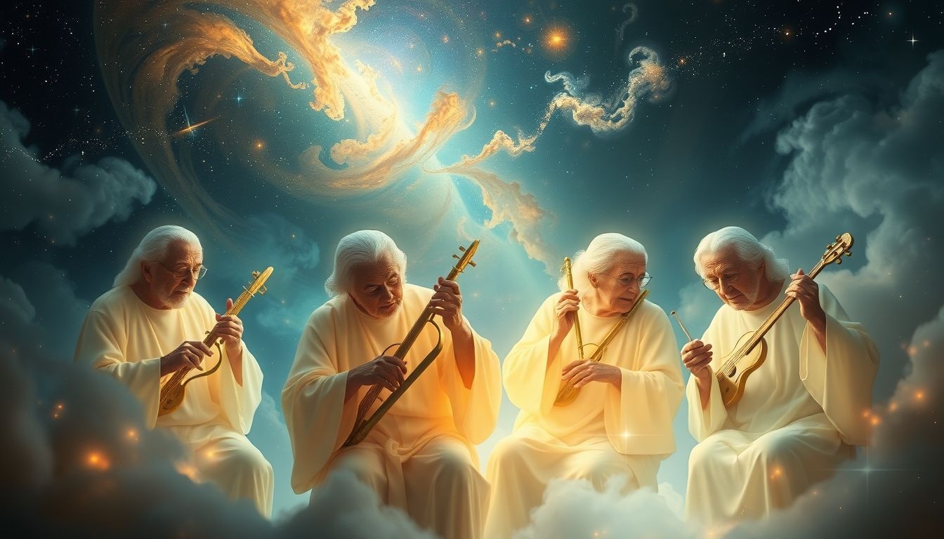 La musique d'église des aînés symbolise sagesse et héritage sacré.