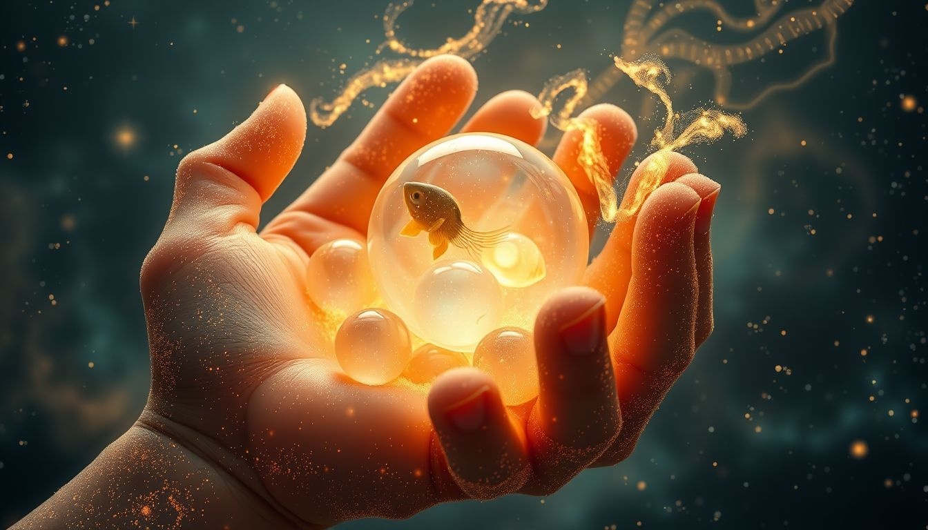 Rêver d'un frai de poisson symbolise l'instinct protecteur familial.