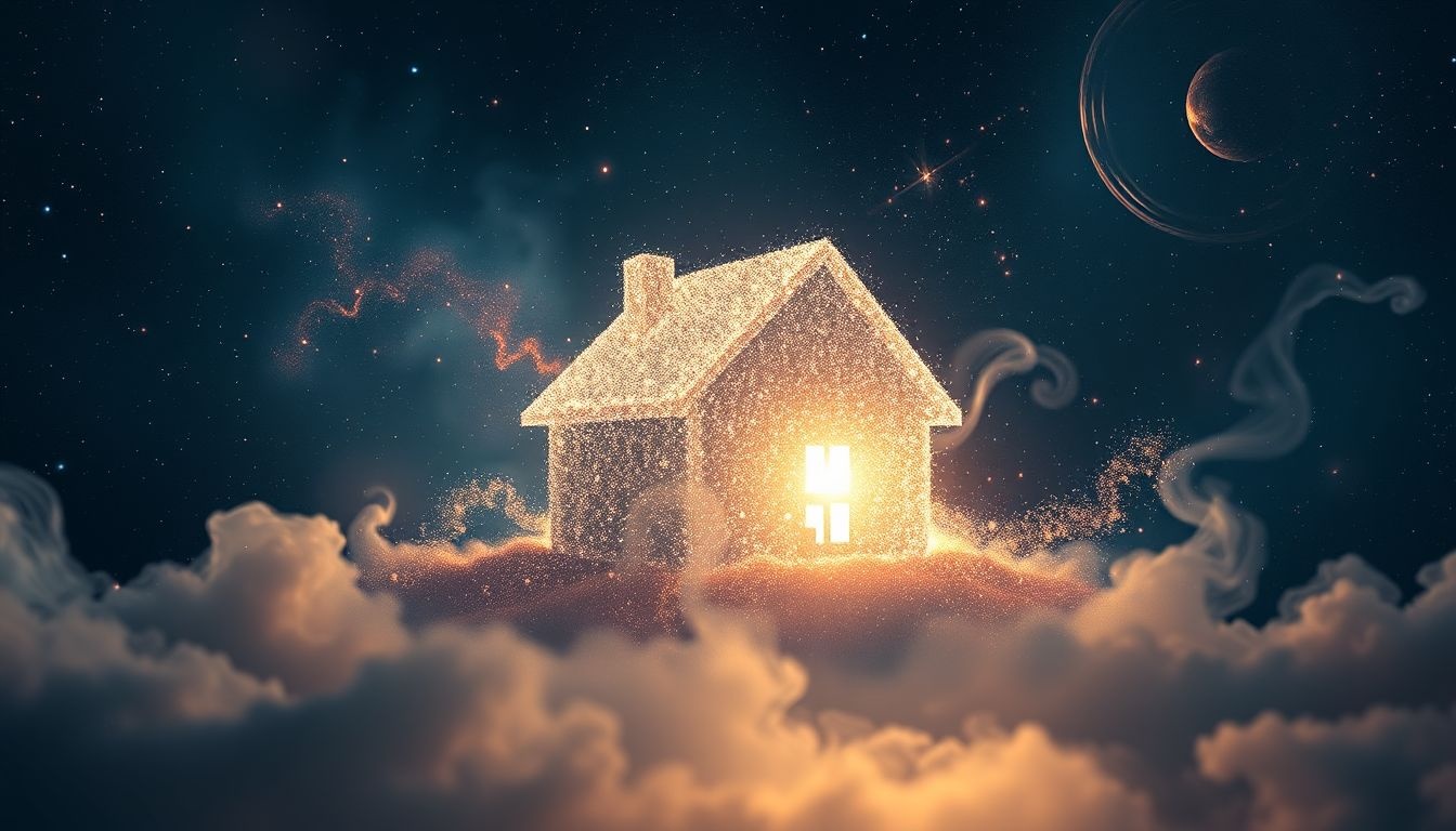 Rêver de sa maison reflète souvent sécurité et stabilité intérieure actuelle.