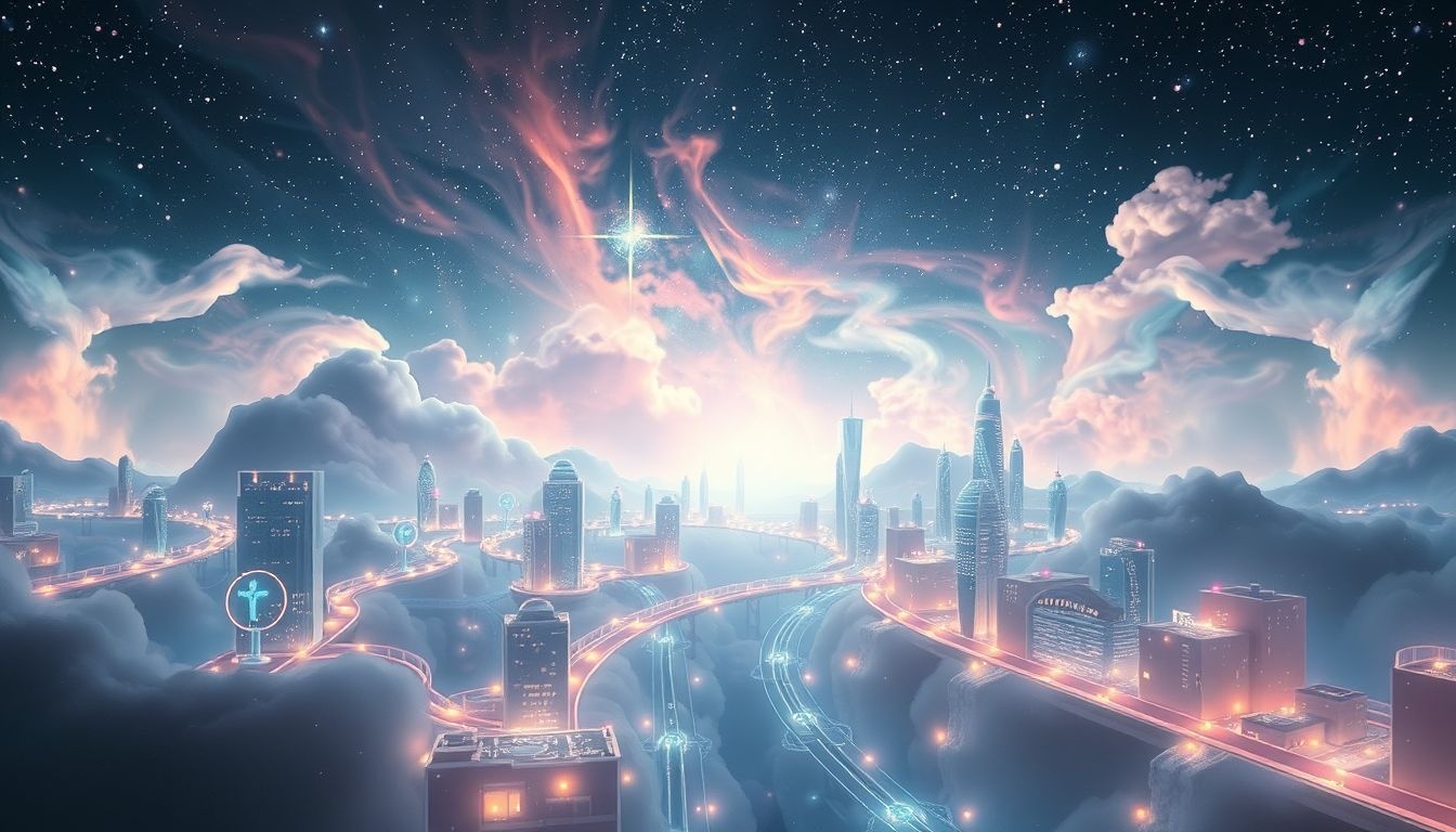 Rêver de ville symbolise souvent quête de clarté et direction.