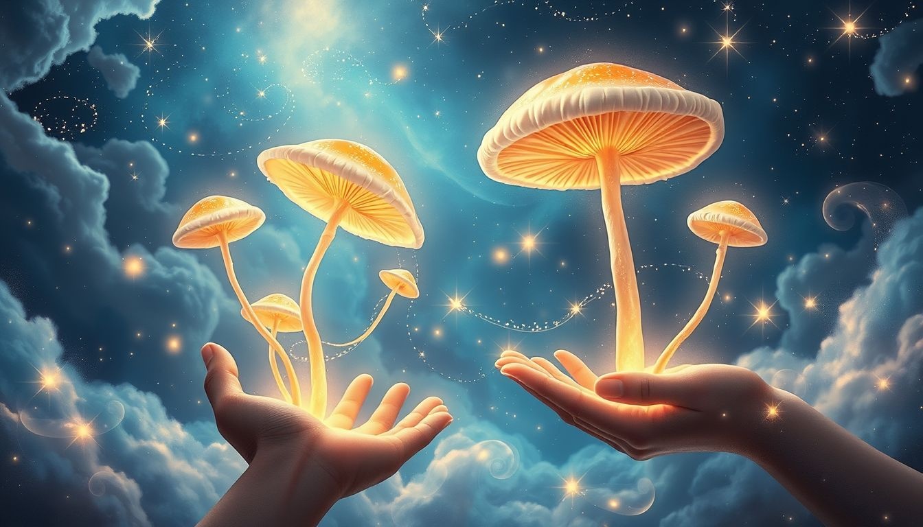 Rêver de vendre des champignons suggère partage, opportunités et générosité.