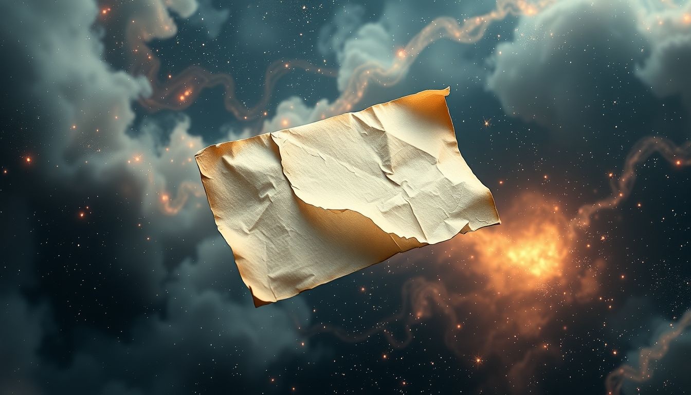 Recevoir une invitation froissée symbolise un message de conflit latent.