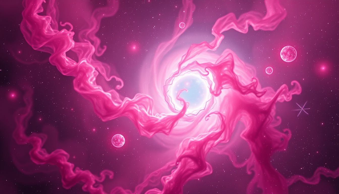 La rose magenta symbolise intuition profonde et transformation spirituelle.