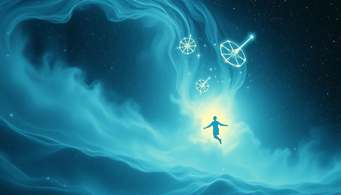 Rouler dans la neige symbolise souvent une période d'incertitude personnelle.