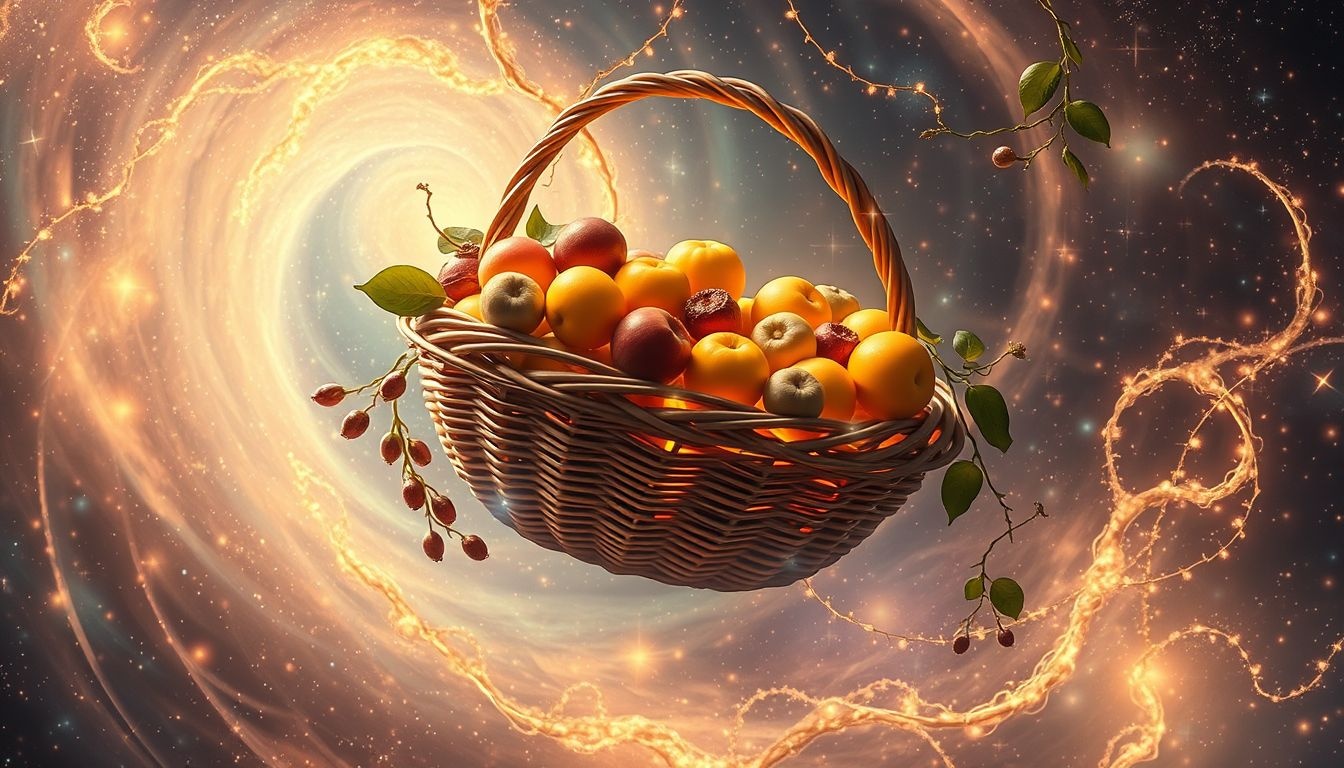 La vannerie pleine symbolise prospérité et richesse imminente.