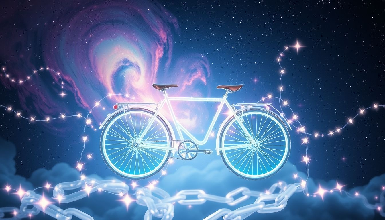 Verrouiller un vélo symbolise sécurité et autonomie dans les rêves.