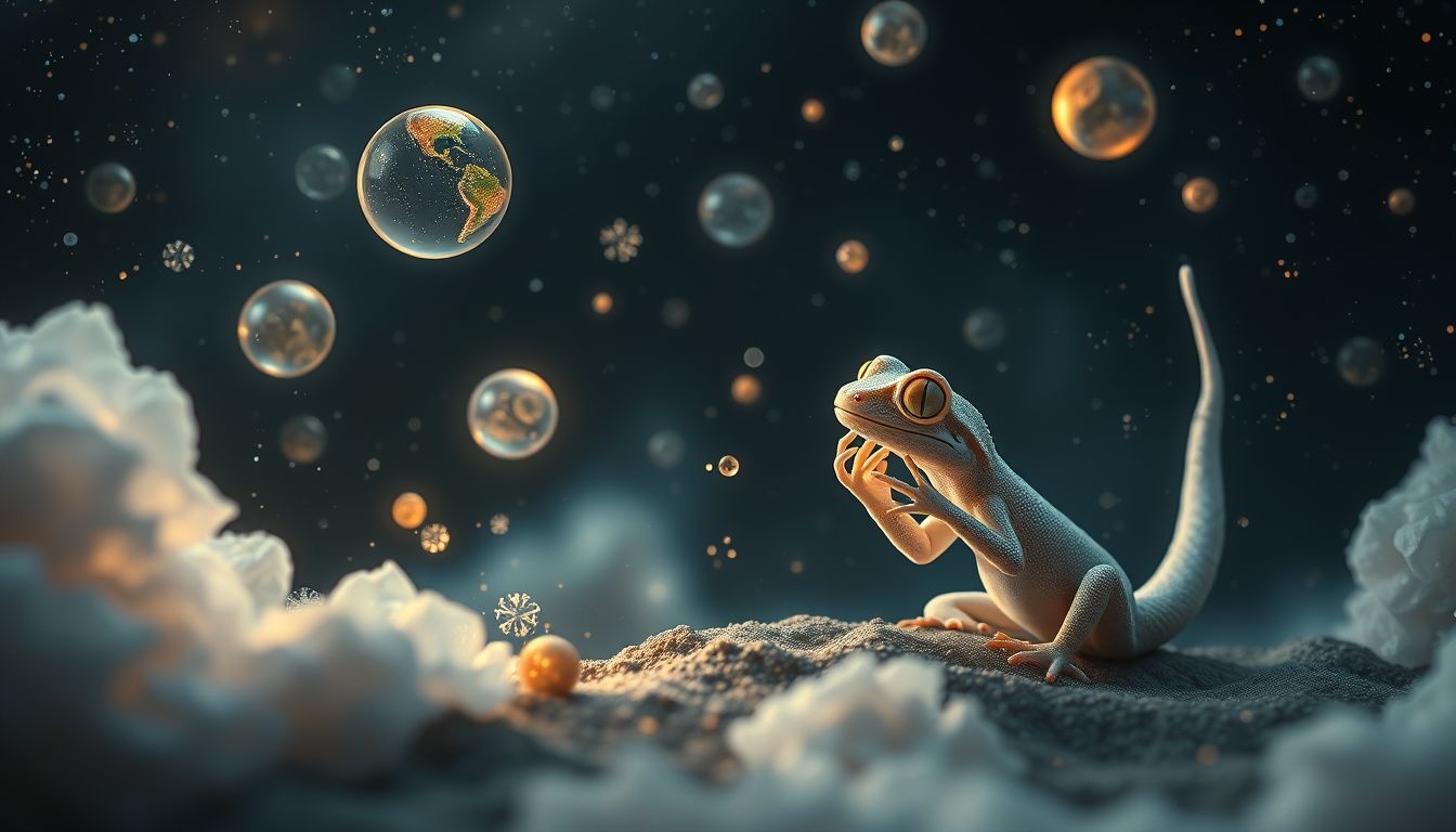 Le gecko mange pour survivre et équilibrer ses besoins vitaux.