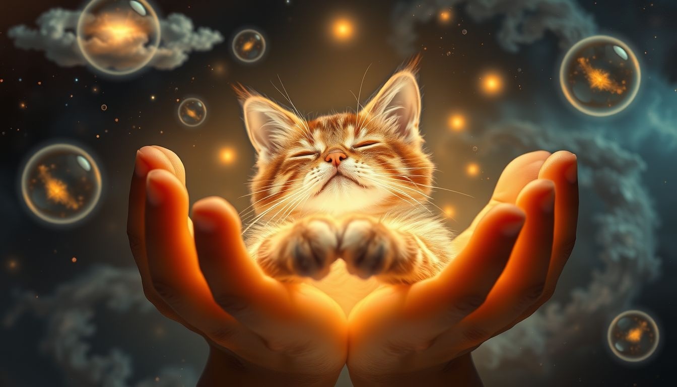 Nourrir un chat gingembre symbolise compassion et bienveillance profonde.