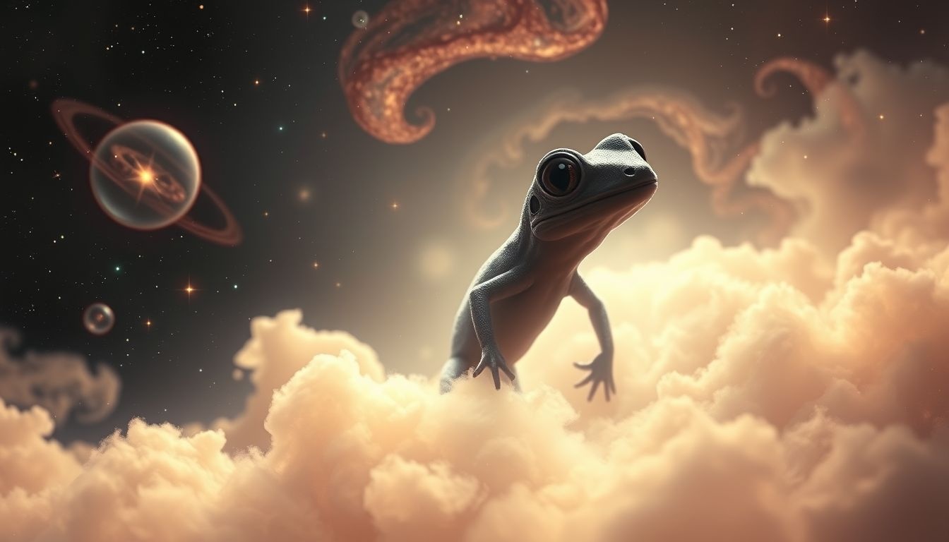 Rêver d’un gecko qui vous observe symbolise une vigilance intérieure accrue.