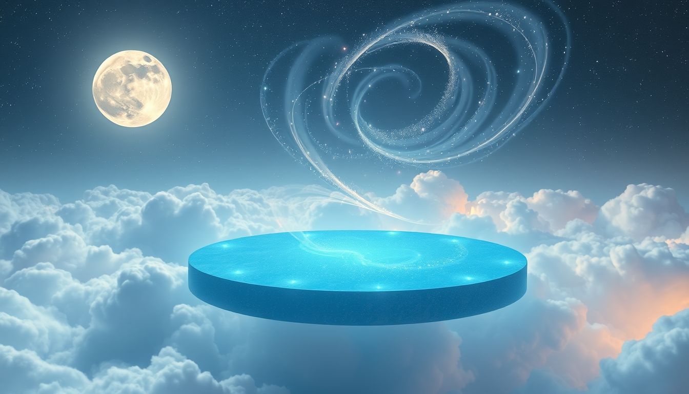 Le Belvédère bleu symbolise la paix intérieure et la méditation profonde.