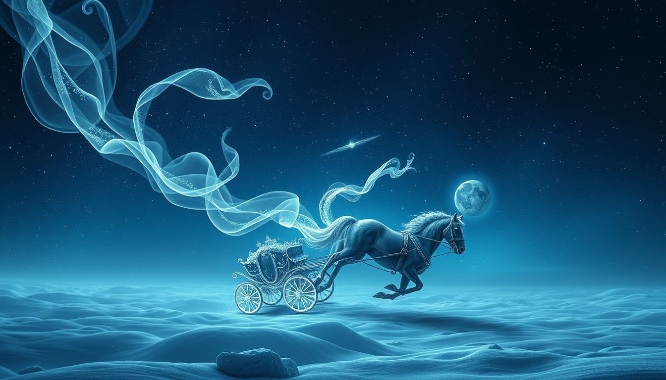 Un cheval de diligence se renversant symbolise un changement brutal.