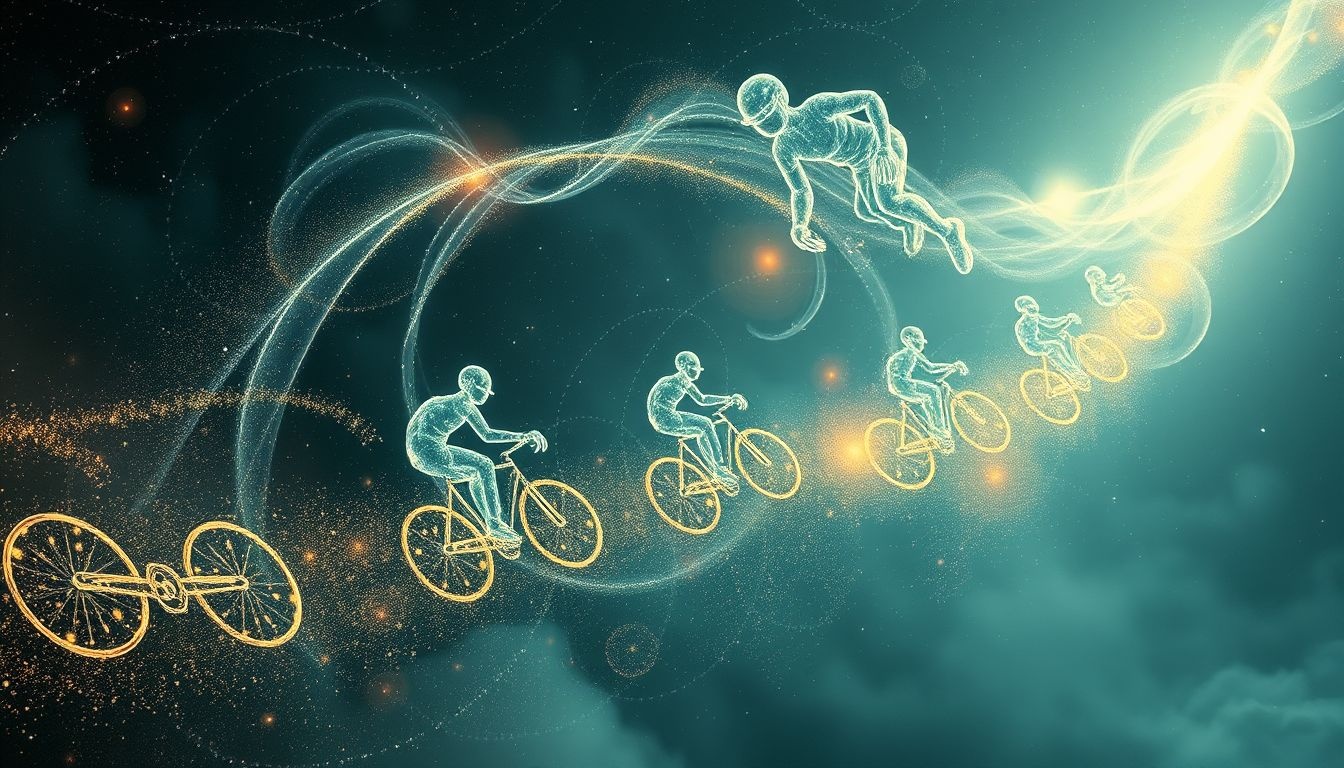 Rêver de cyclistes symbolise souvent un parcours personnel ou professionnel.